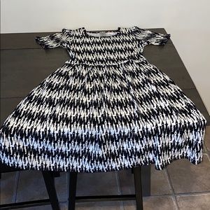 Lularoe Amelia Disney Castle Black & White Large L